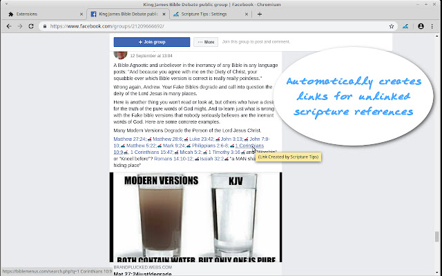 Scripture Tips  from Chrome web store to be run with OffiDocs Chromium online