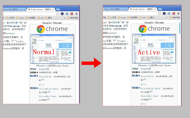 scroll style  from Chrome web store to be run with OffiDocs Chromium online