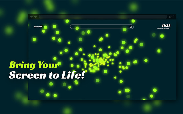 SearchFX Animated Backgrounds New Tab  from Chrome web store to be run with OffiDocs Chromium online