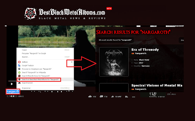 Search on Bestblackmetalalbums.com  from Chrome web store to be run with OffiDocs Chromium online