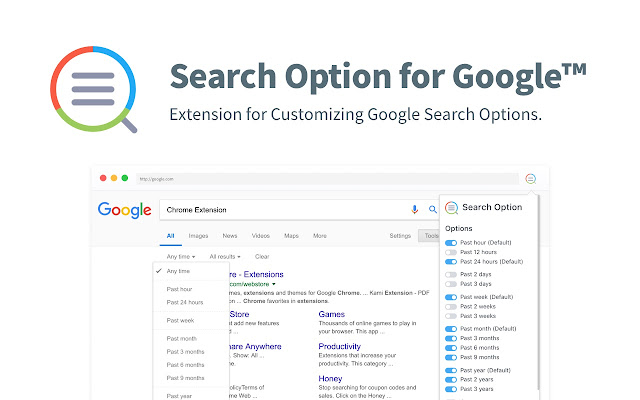 Search Option for Google  from Chrome web store to be run with OffiDocs Chromium online