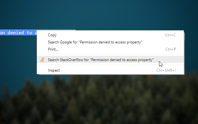 Search Stack Overfow Context Menu  from Chrome web store to be run with OffiDocs Chromium online