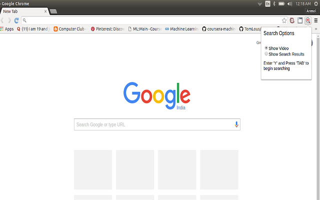 Search Youtube  from Chrome web store to be run with OffiDocs Chromium online