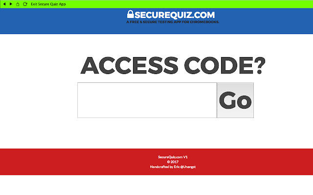 SecureQuiz V2  from Chrome web store to be run with OffiDocs Chromium online