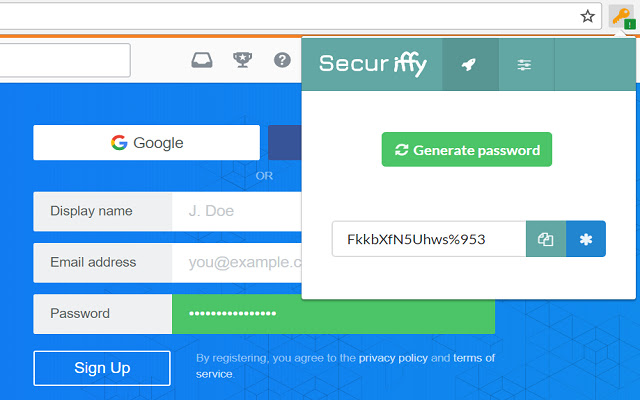 Securiffy  from Chrome web store to be run with OffiDocs Chromium online