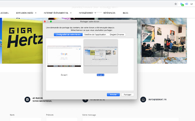 Seekat Qolora Screen Sharing  from Chrome web store to be run with OffiDocs Chromium online