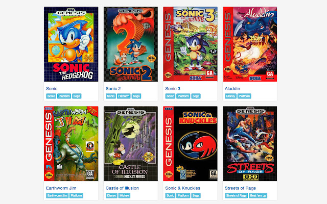 Sega Genesis Emulator  from Chrome web store to be run with OffiDocs Chromium online