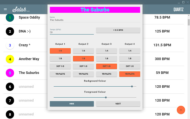 Selah Effects Quartz Timer (alpha)  from Chrome web store to be run with OffiDocs Chromium online