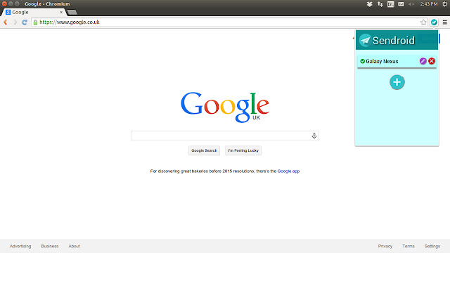 Sendroid  from Chrome web store to be run with OffiDocs Chromium online