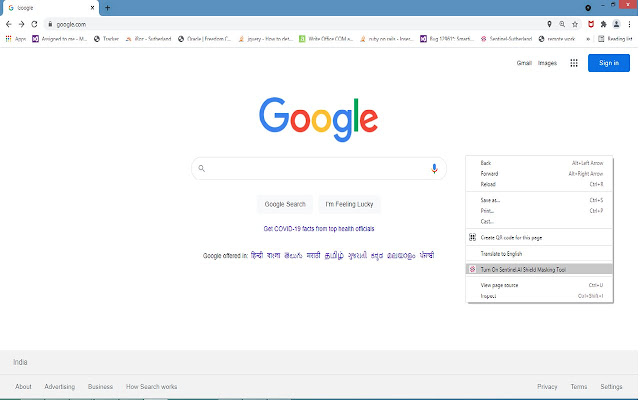 Sentinel.AI Shield Masking Tool  from Chrome web store to be run with OffiDocs Chromium online