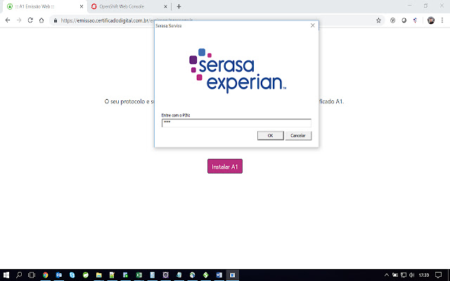 Serasa Experian Certificado Digital  from Chrome web store to be run with OffiDocs Chromium online