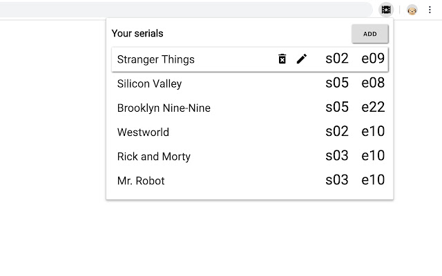 Serials Bookmark  from Chrome web store to be run with OffiDocs Chromium online