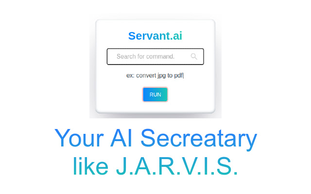 Servant AI  from Chrome web store to be run with OffiDocs Chromium online