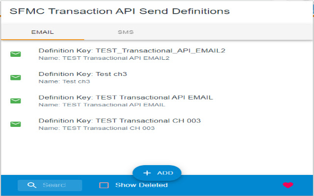 SFMC Transactional API GUI  from Chrome web store to be run with OffiDocs Chromium online