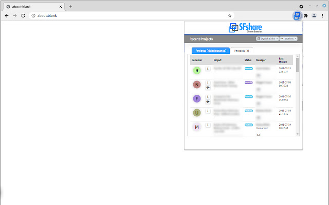 SFshare Custom Salesforce Connector  from Chrome web store to be run with OffiDocs Chromium online