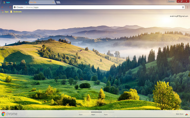 Shapely Green mountain  from Chrome web store to be run with OffiDocs Chromium online