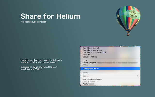 Share for Helium  from Chrome web store to be run with OffiDocs Chromium online