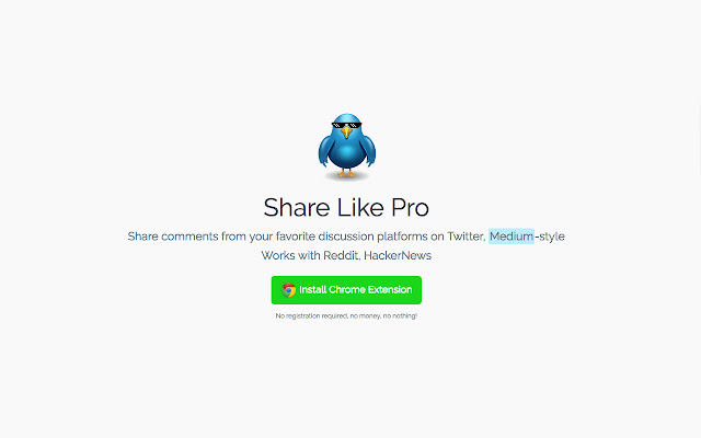 ShareLikePro  from Chrome web store to be run with OffiDocs Chromium online