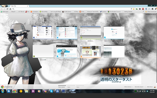 Shiina Mayuri Theme  from Chrome web store to be run with OffiDocs Chromium online