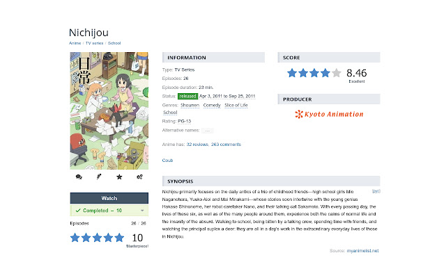 shikimori ext  from Chrome web store to be run with OffiDocs Chromium online