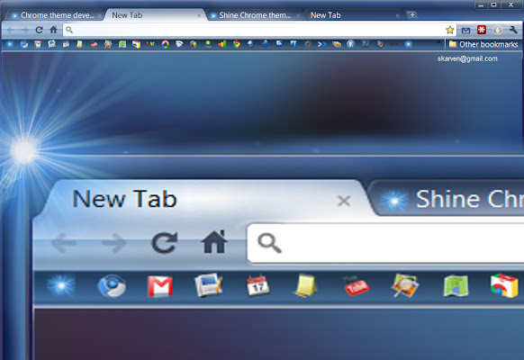 Shine Skin (by Skarv)  from Chrome web store to be run with OffiDocs Chromium online