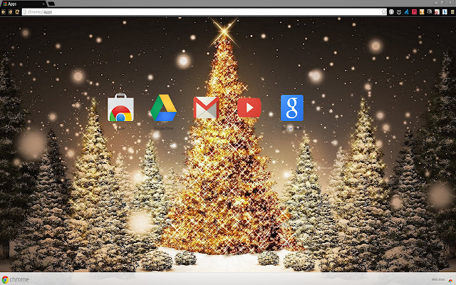 Shiny Christmas 1366 X 768  from Chrome web store to be run with OffiDocs Chromium online