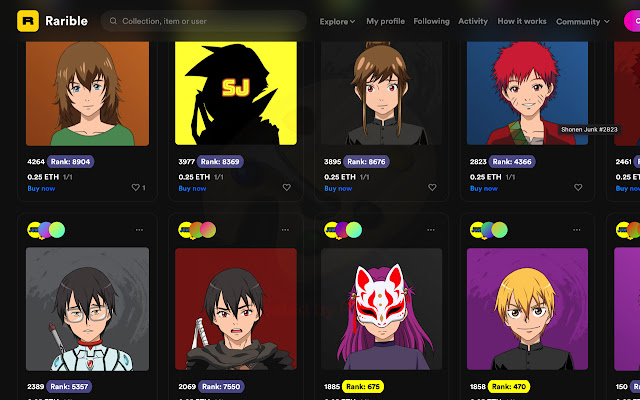 Shonen Junk Rarity Tool  from Chrome web store to be run with OffiDocs Chromium online