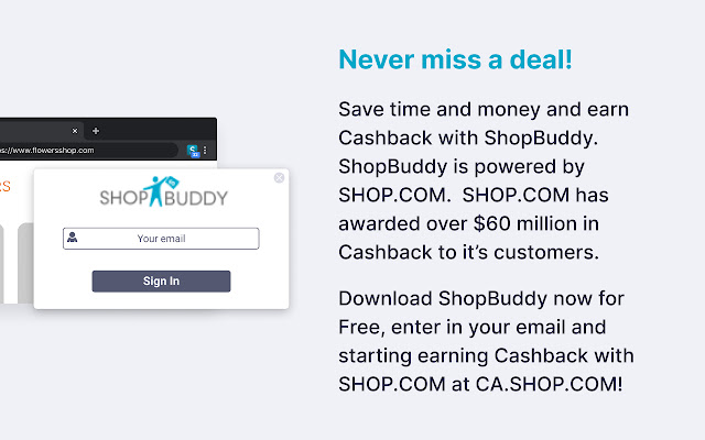 ShopBuddy for Canada: Cash Back  Coupons  from Chrome web store to be run with OffiDocs Chromium online