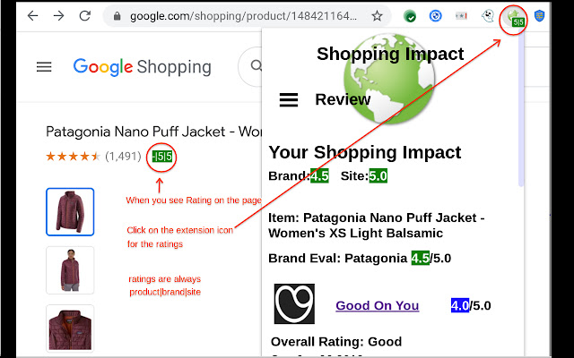 Shopping Impact aus dem Chrome-Webshop, der mit OffiDocs Chromium online ausgeführt werden soll