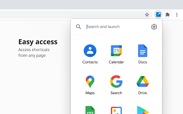 Shortcuts for Google™  from Chrome web store to be run with OffiDocs Chromium online