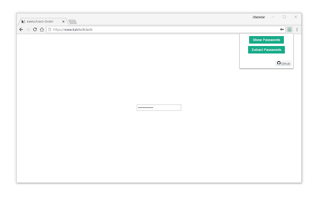 Show Passwords  from Chrome web store to be run with OffiDocs Chromium online