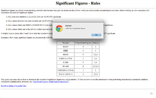 SigFigIt  from Chrome web store to be run with OffiDocs Chromium online