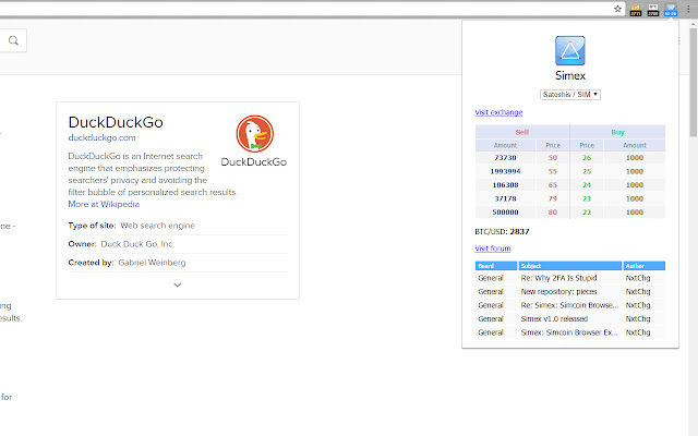 Simex  from Chrome web store to be run with OffiDocs Chromium online