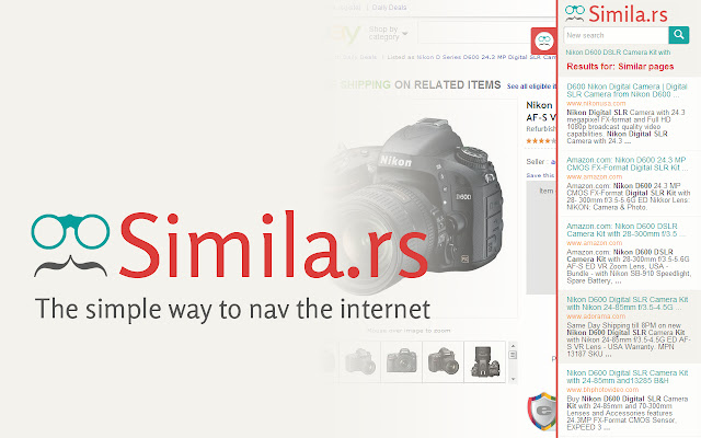 Simila.rs  from Chrome web store to be run with OffiDocs Chromium online