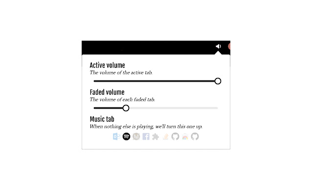 Simple Audio Fader  from Chrome web store to be run with OffiDocs Chromium online