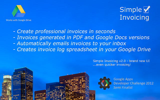 Simple Invoicing  from Chrome web store to be run with OffiDocs Chromium online