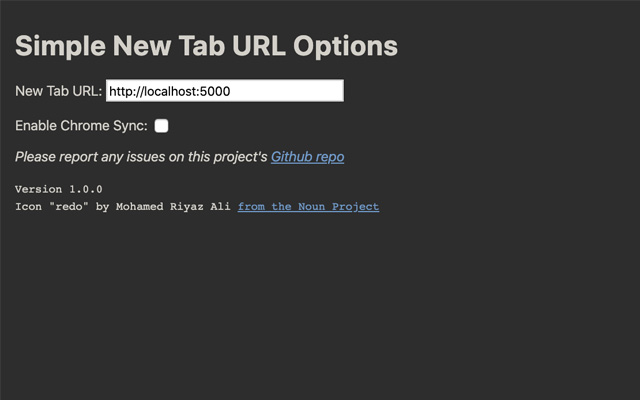 Simple New Tab URL  from Chrome web store to be run with OffiDocs Chromium online