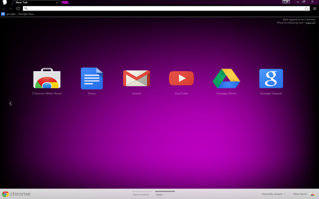 Simple Purple  from Chrome web store to be run with OffiDocs Chromium online