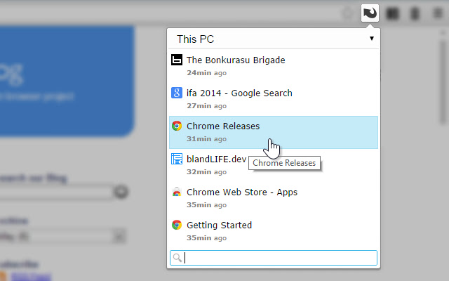 SimpleUndoRecents  from Chrome web store to be run with OffiDocs Chromium online