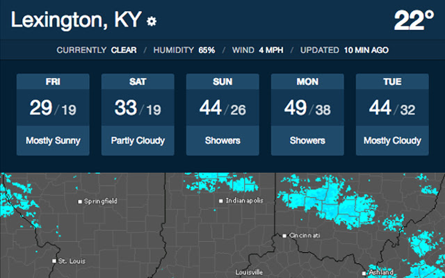 Simple Weather Forecast and Radar  from Chrome web store to be run with OffiDocs Chromium online