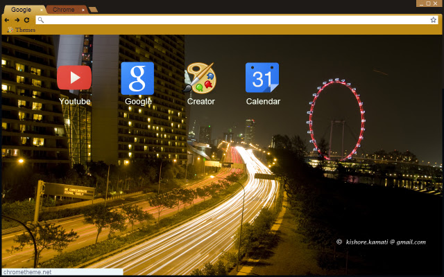 Singapore night city  from Chrome web store to be run with OffiDocs Chromium online