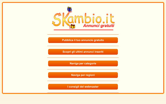 Skambio.it Annunci gratuiti  from Chrome web store to be run with OffiDocs Chromium online