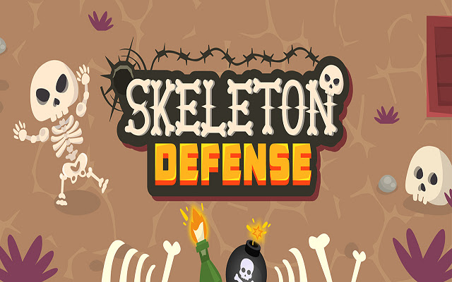 Skeleton Defense  from Chrome web store to be run with OffiDocs Chromium online