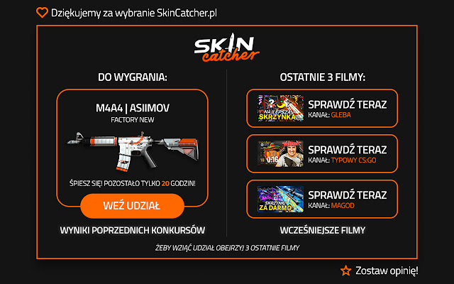 SkinCatcher.pl  from Chrome web store to be run with OffiDocs Chromium online