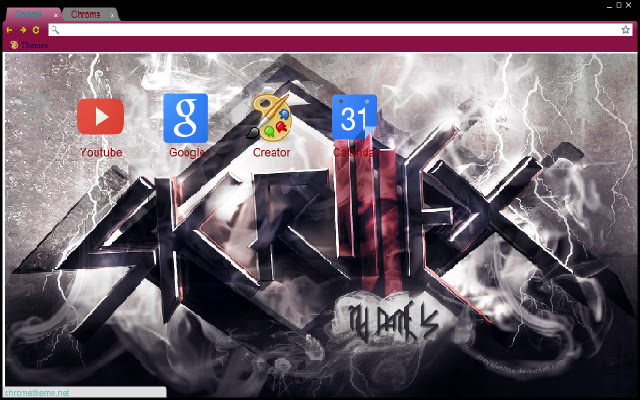 Skrillex Theme 2  from Chrome web store to be run with OffiDocs Chromium online