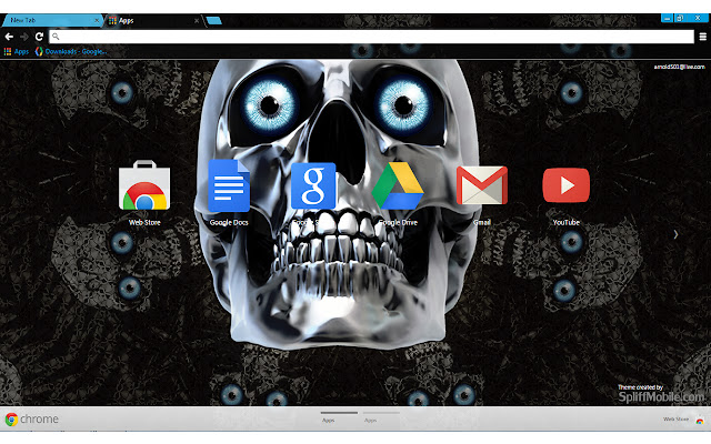 Skull Eyes  from Chrome web store to be run with OffiDocs Chromium online