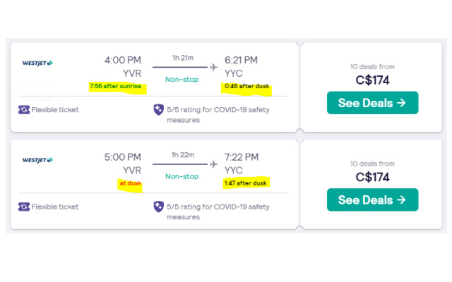 Skyscanner daylight hours calculator  from Chrome web store to be run with OffiDocs Chromium online