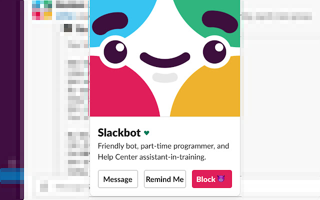 Slack Block User  from Chrome web store to be run with OffiDocs Chromium online