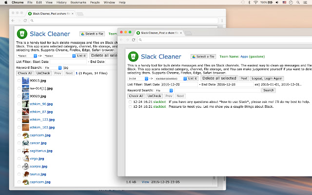 Slack Cleaner, Post Drive to Slack  from Chrome web store to be run with OffiDocs Chromium online