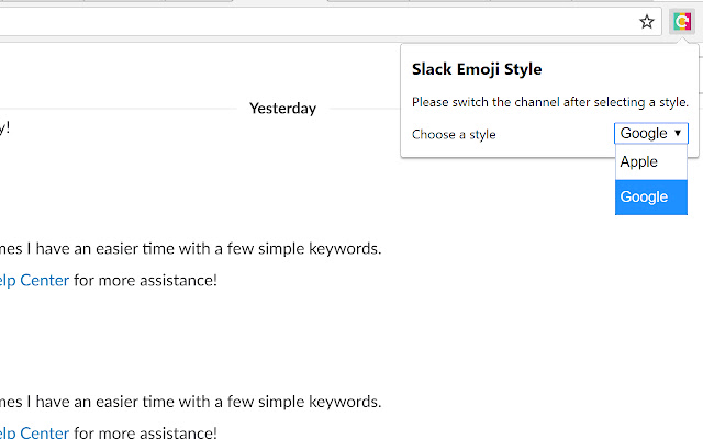 Slack Emoji Switcher  from Chrome web store to be run with OffiDocs Chromium online